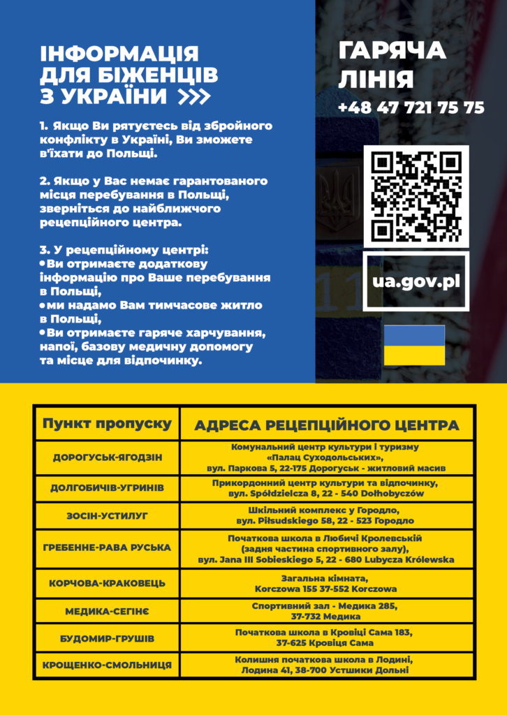 Pomoc dla Ukrainy - plakat UA